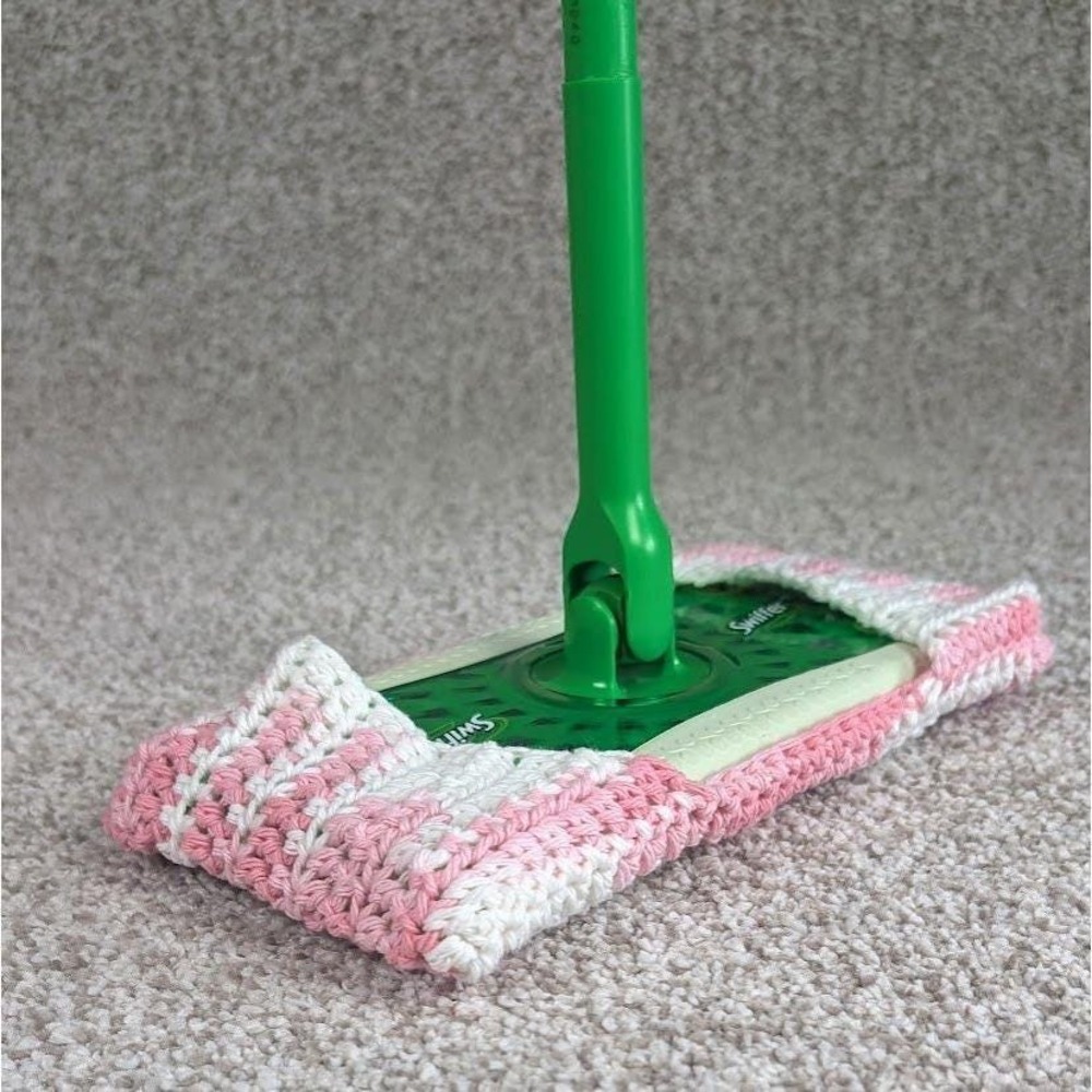 Swiffer Mop Cover Strawberry Pink White Reusable Washable Duster Pad Replacement - Picture 2 of 5